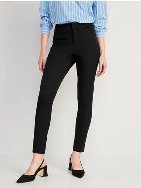 OLD NAVY Black High-Rise Pixie Skinny Ankle Pantsp Size 8 Petite
